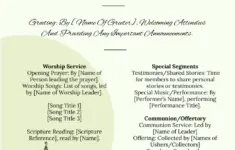 Church Program Template