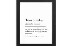 Church Usher Gift Church Usher Wall Art