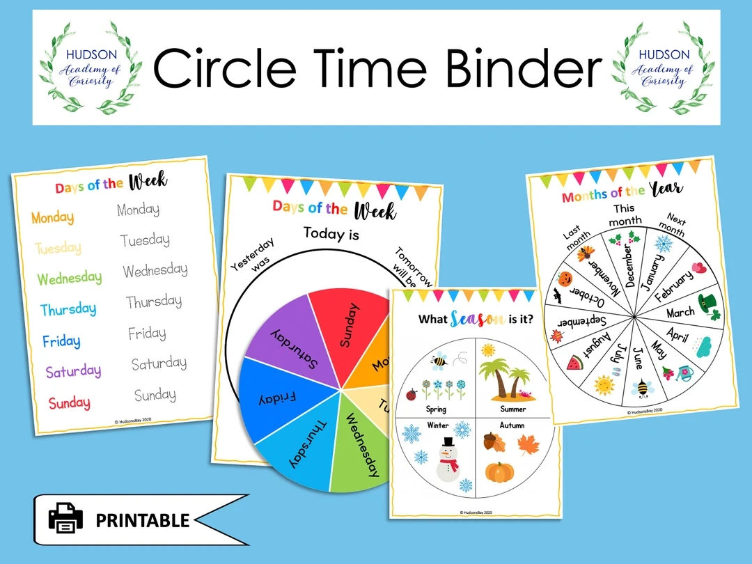 Circle Time Learning Binder Preschool Circle Time Learning Binder Preschool