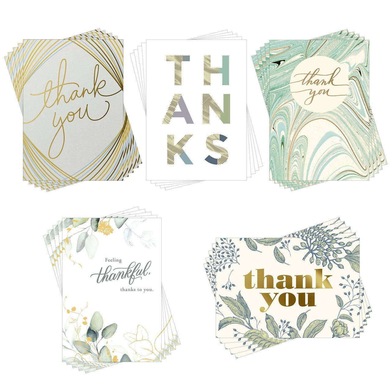 Classic Appreciation Assorted Thank You Cards 25 Pack 1HBEPCK80 Classic Appreciation Assorted Thank You Cards 25 Pack 1HBEPCK80