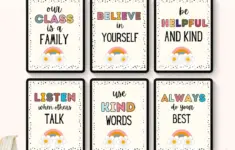 Classroom Rules Printable Elementary