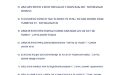 Cna Practice Exam 100 Questions With Correct Answers 2023 2024