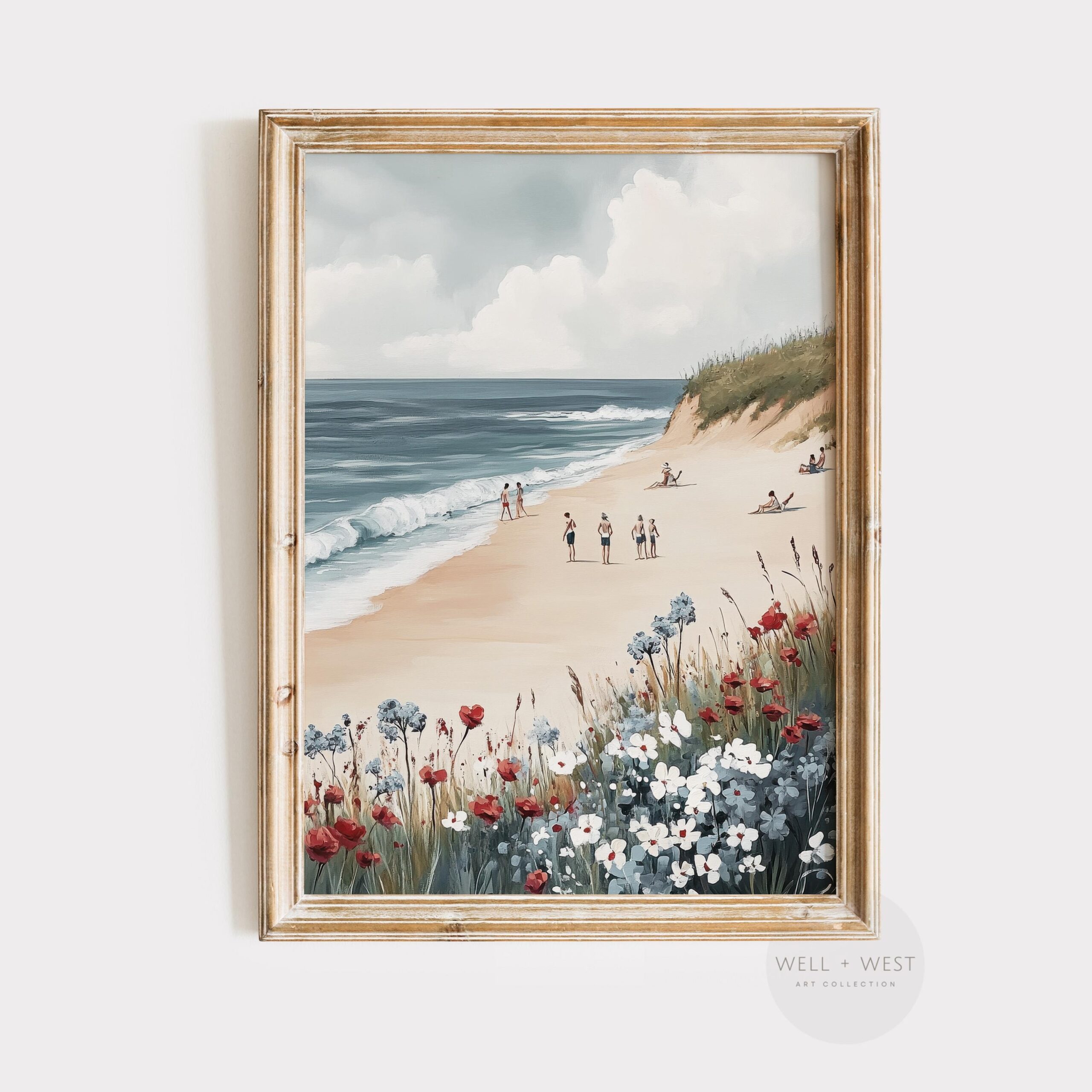 Coastal Beach Print 4th Of July Usa Coastal Beach Print 4th Of July Usa