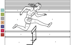 Color By Number Track And Field
