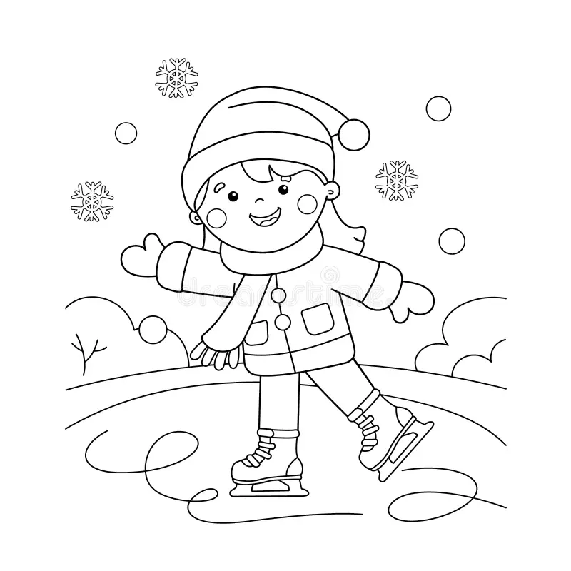 Coloring Book Winter Sport Coloring Book Winter Sport
