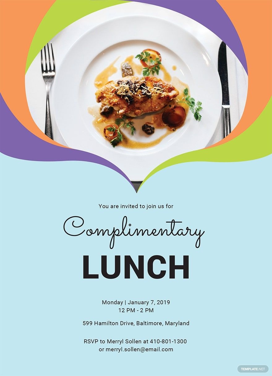 Complimentary Lunch Invitation