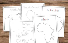 Continents Tracing Worksheets And Art