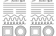 Cookie Decorating Practice Sheets