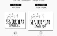 Copy Of First Day Of High School 2023 Printable 8x10 Sign