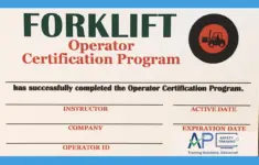 Copy Of Forklift Operator Certification Series Certificate