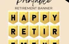 Copy Of Retirement Party Printable Happy Retirement Banner