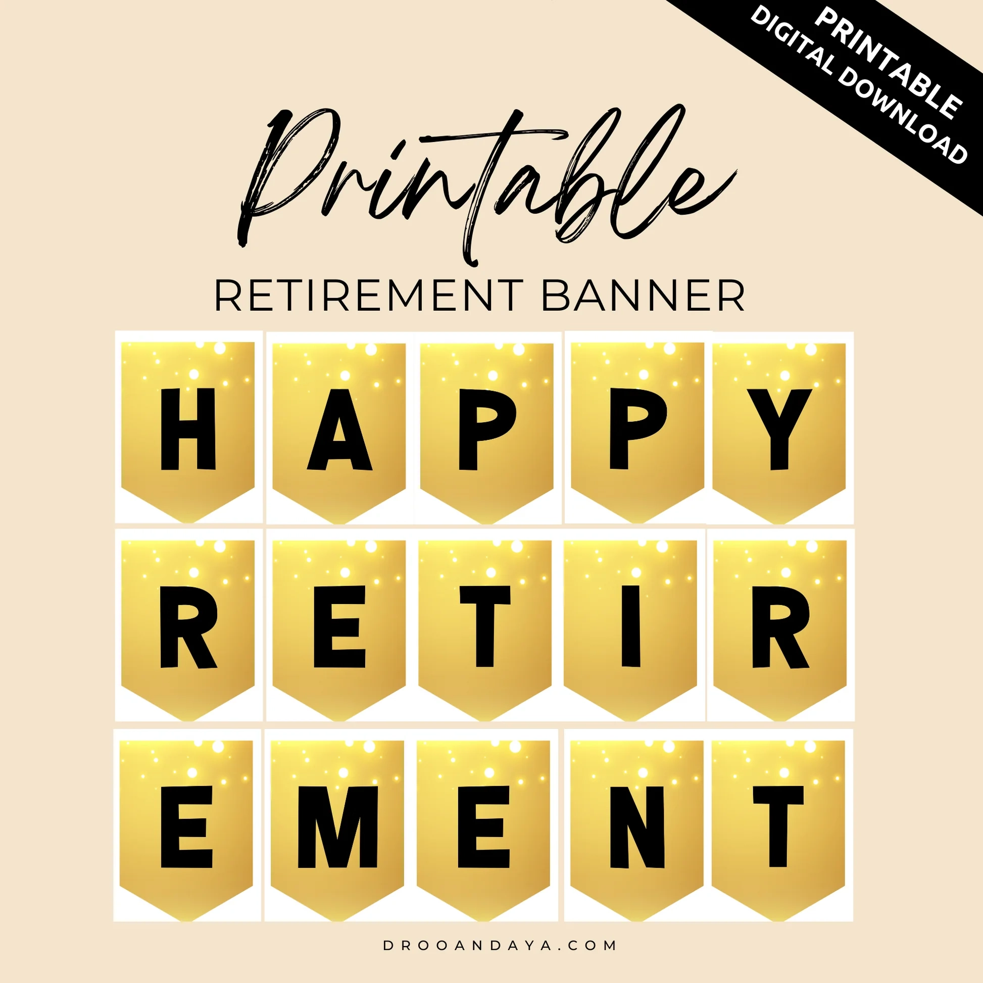 Copy Of Retirement Party Printable Happy Retirement Banner Copy Of Retirement Party Printable Happy Retirement Banner