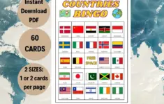 Countries Bingo Game Geography Classroom