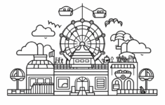 County Fair Coloring Sheet