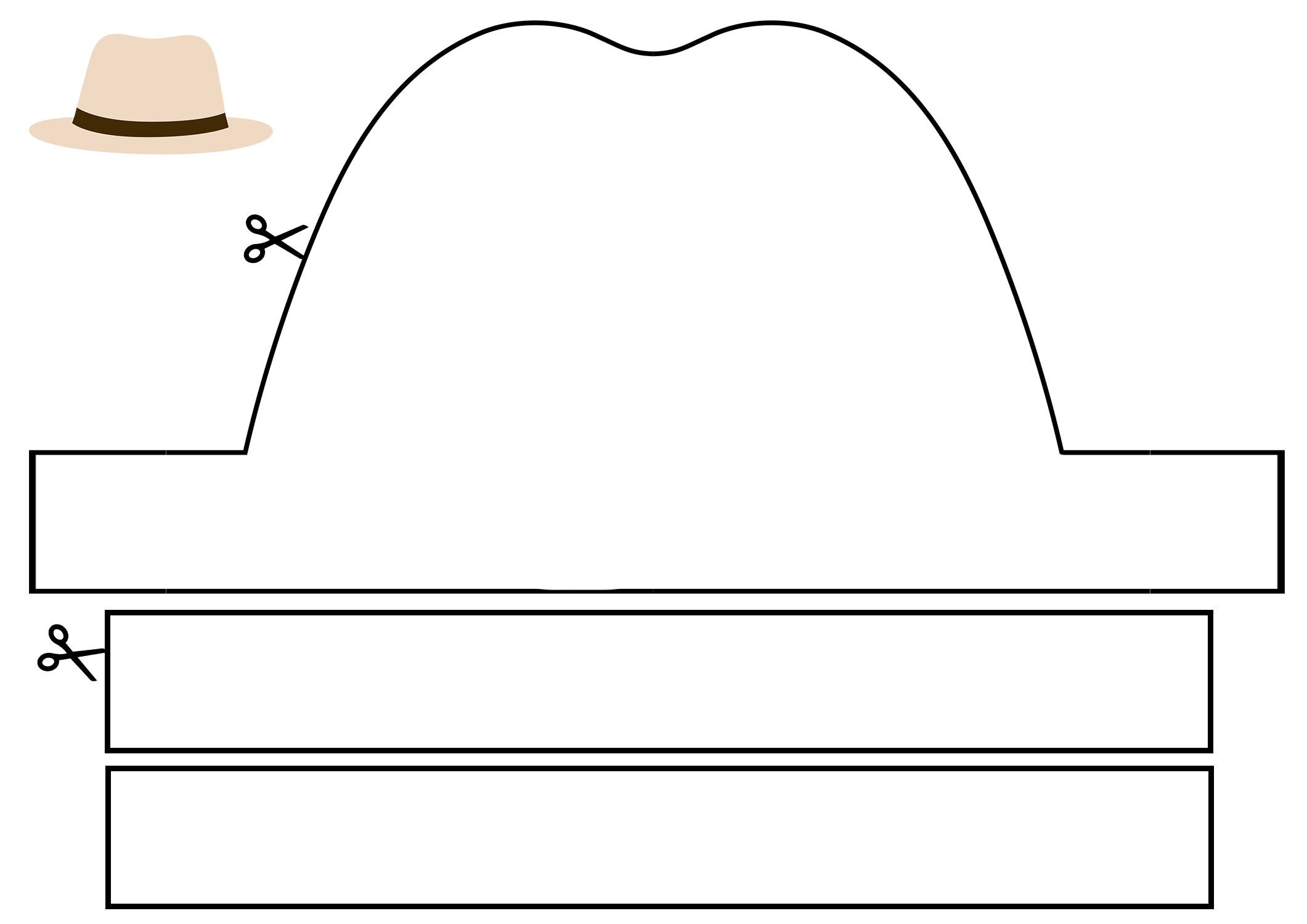 Cowboy S Hat Paper Template