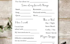 Coworker Questions Printable Coworker
