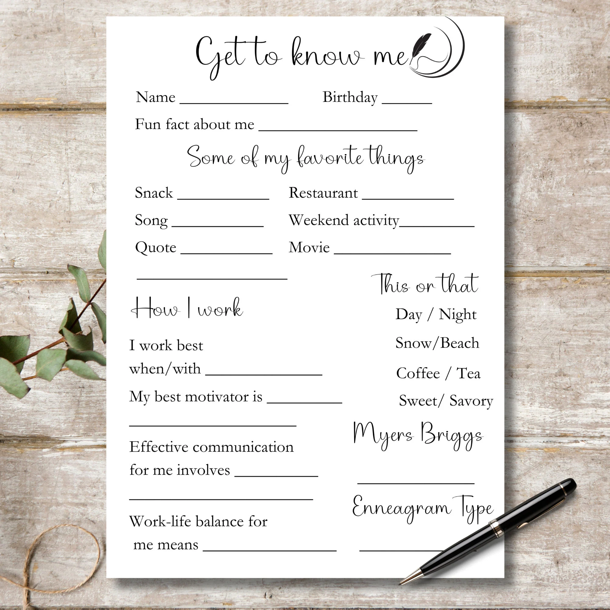 Coworker Questions Printable Coworker Coworker Questions Printable Coworker
