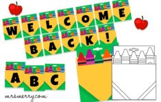Crayons Printable Template