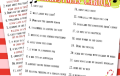 Crazy Christmas Carols Printable