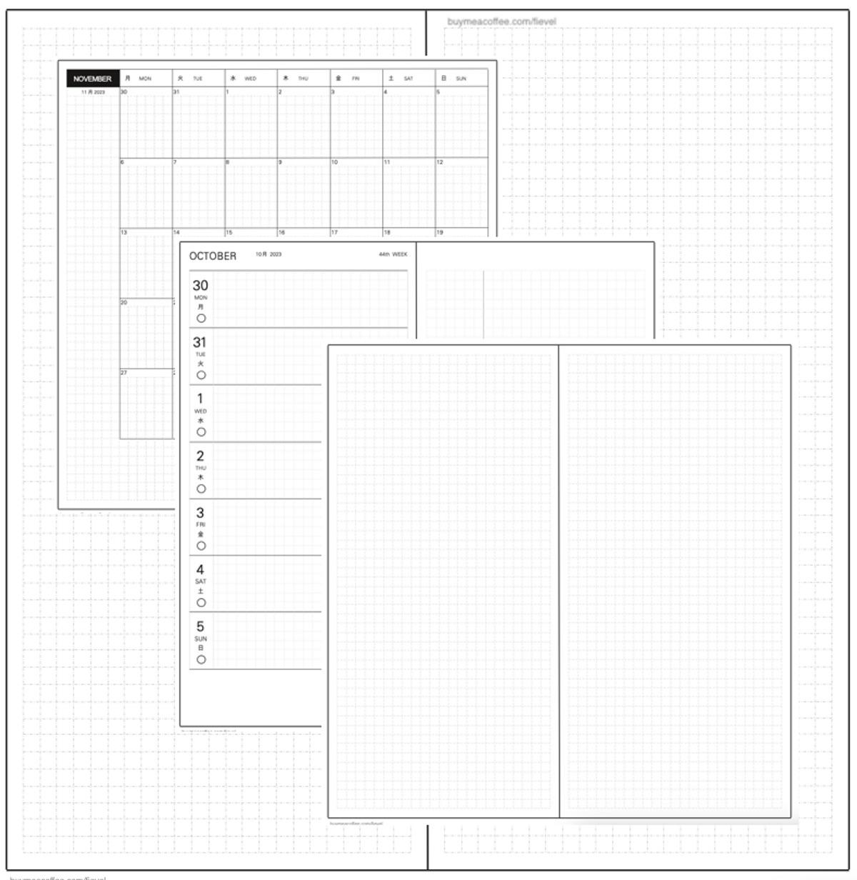 Created A Printable Pdf Template Of Hobonichi