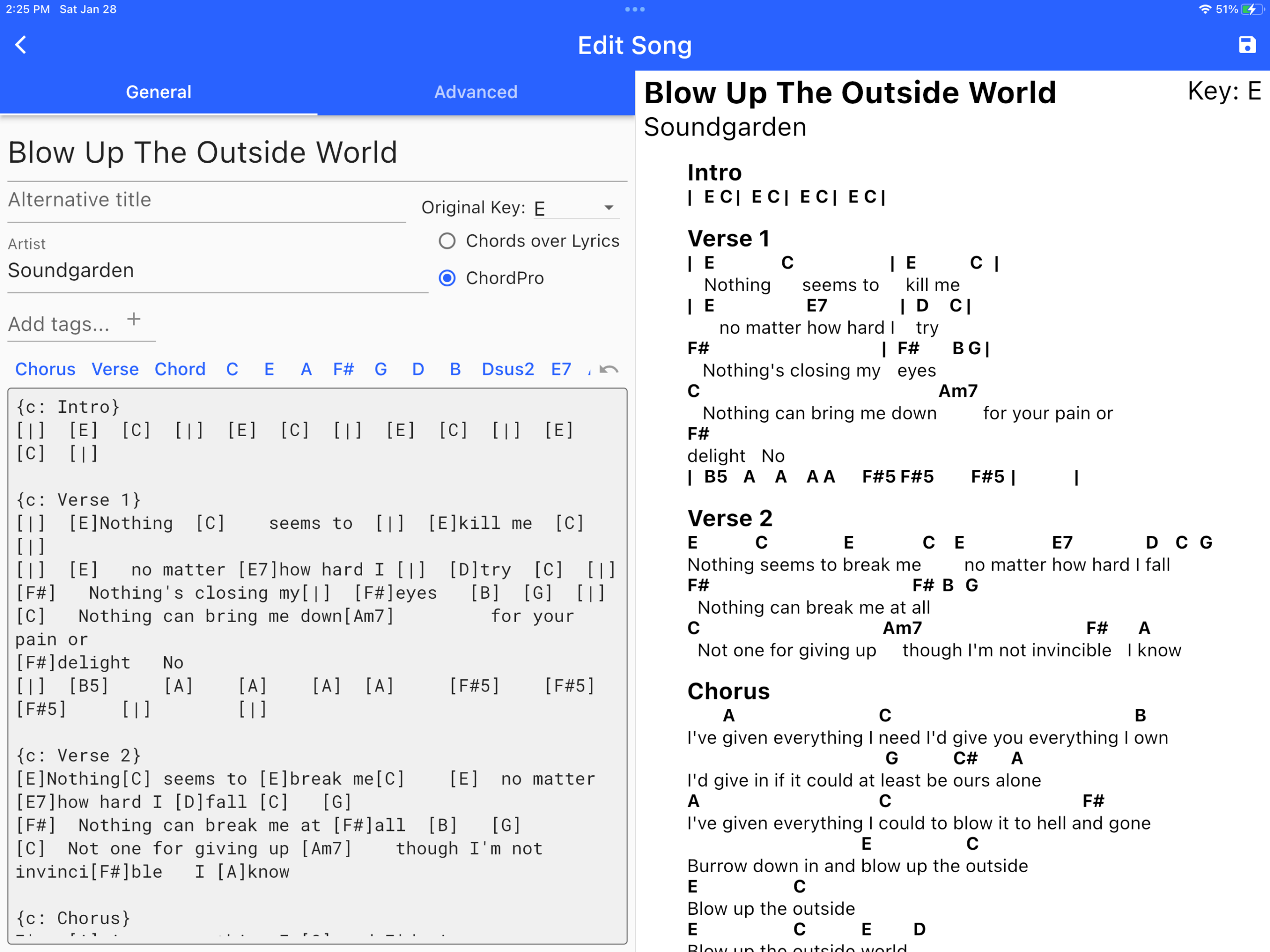Creating Lyric And Chord Sheets