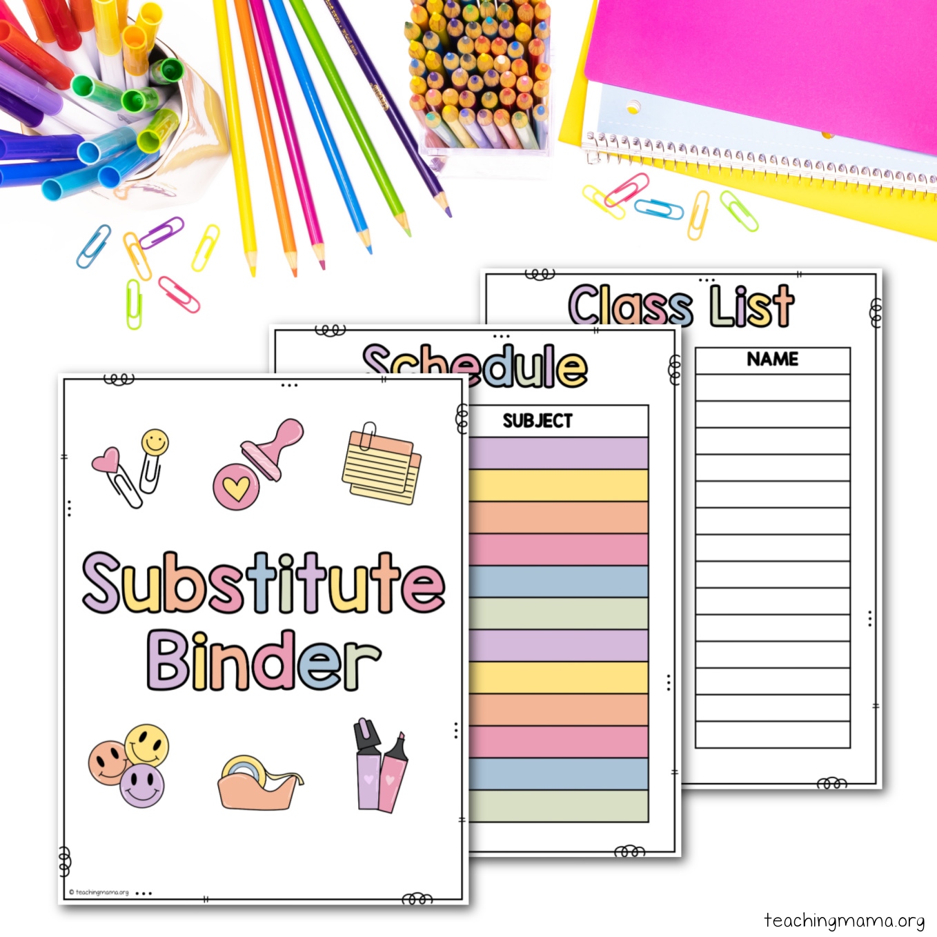 free substitute teacher binder printables free substitute teacher binder printables