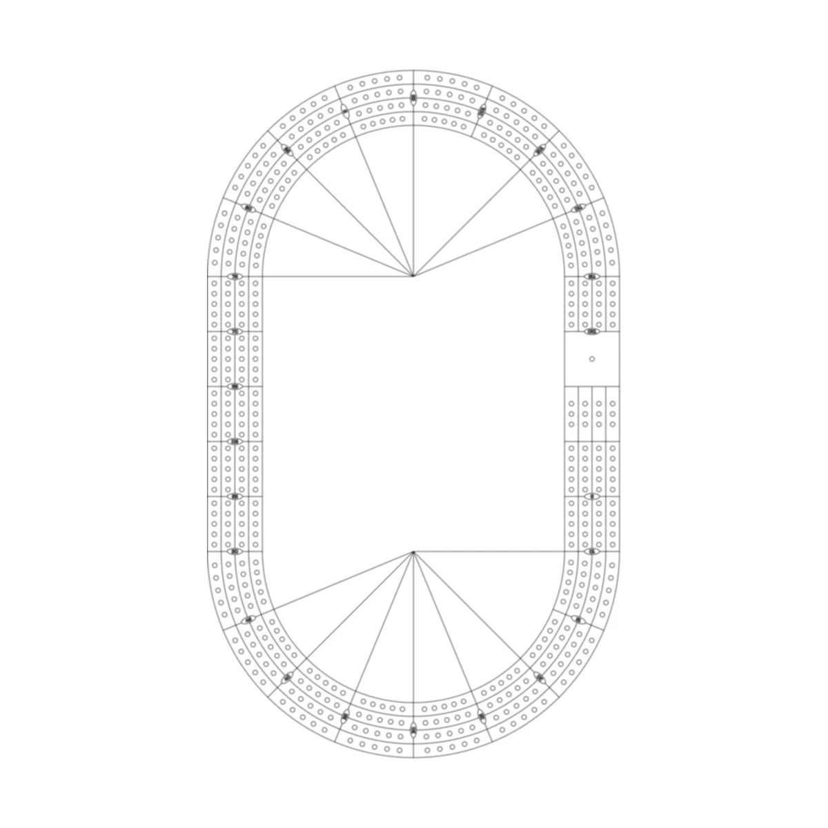 free printable cribbage board templates