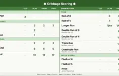 Cribbage Score Cheat Sheet We Are Learning The