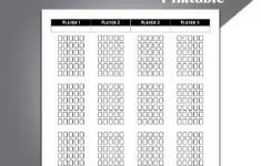 Cribbage Score Sheets Cribbage Scoring