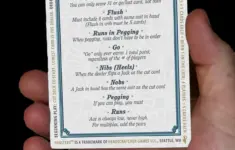 Cribbage Scoring Rules Cheat Sheet Large