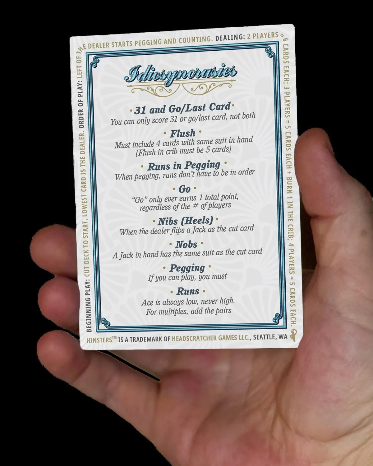 cribbage cheat sheet printable