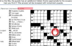 Crossword Puzzle Stan Newman V70943