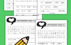 Cryptoquote Puzzles Printable
