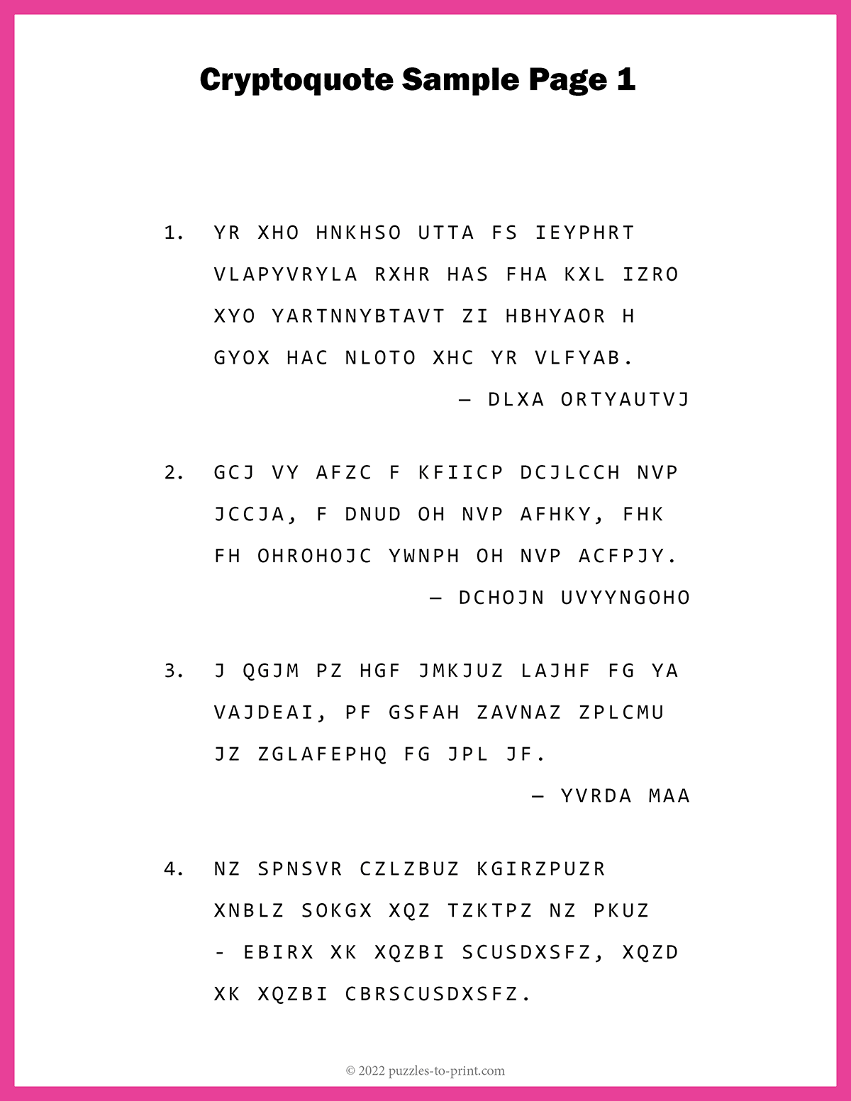 Cryptoquote Sample 1 shtml