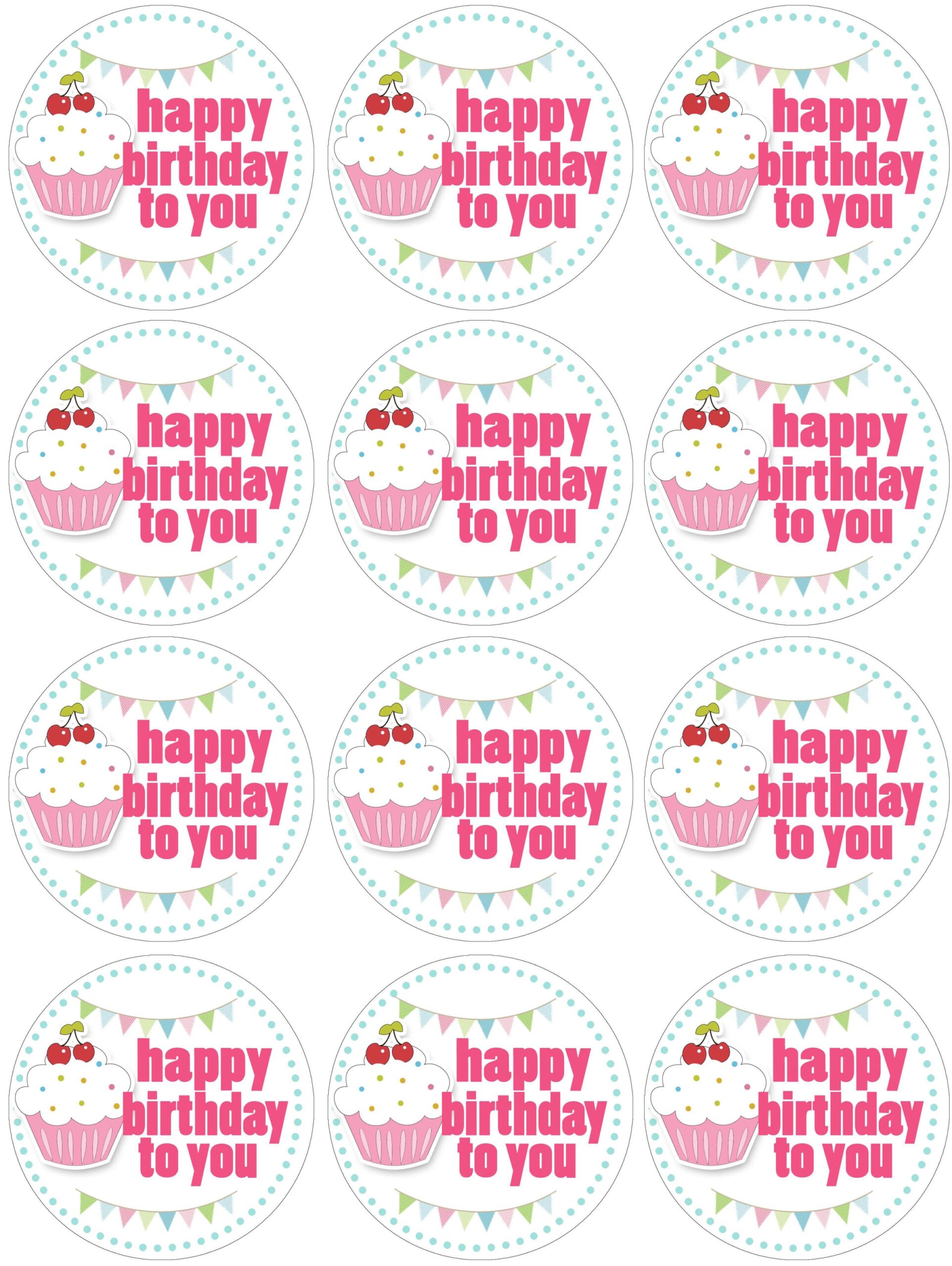 Cupcake Themed Birthday Party With Free Printables