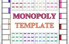 Custom Monopoly Game Board Template