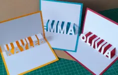 Custom Name Printable Pop Up Card Design