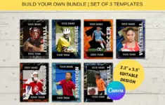 Custom Sport Card Templates Editable