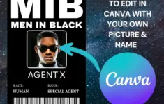 Customizable Mib Men In Black Agent Id