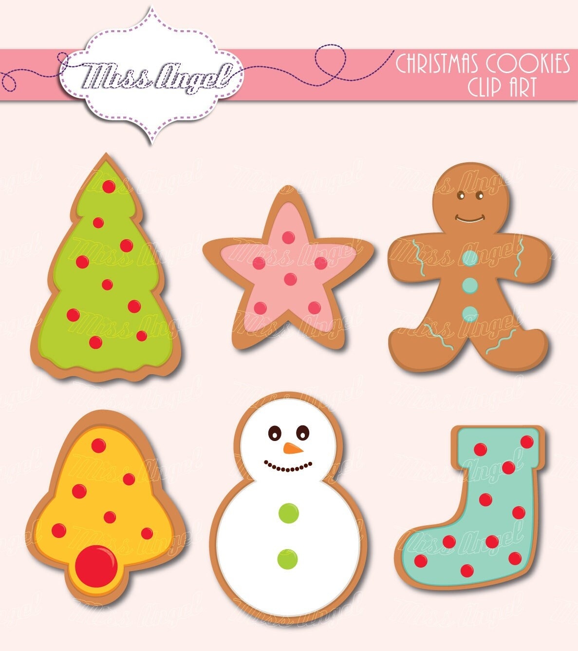 Cute Ginger Cookies Clipart Christmas Cute Ginger Cookies Clipart Christmas