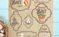 Cute Happy Easter Bunny Printable Tags And Signs Are Here