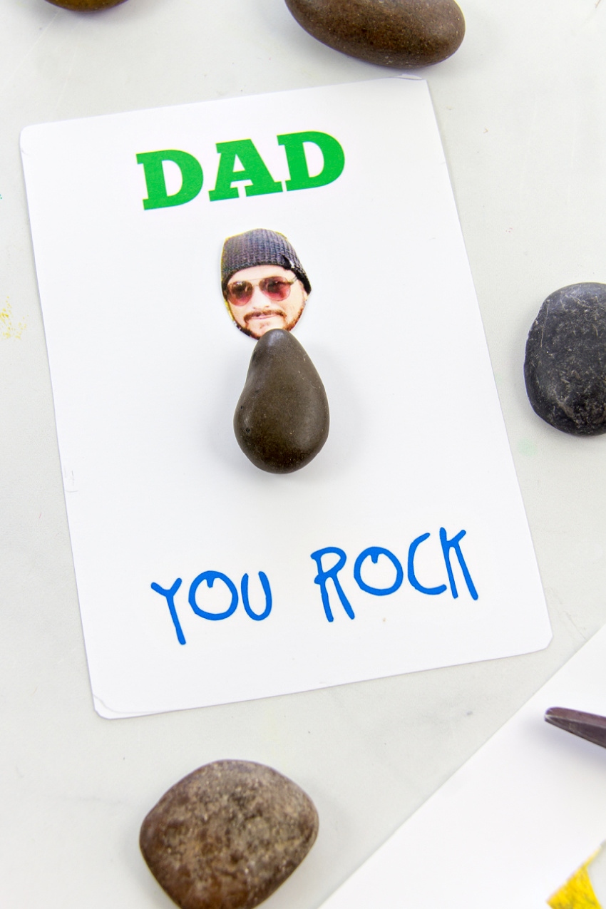 Dad Rocks Printable And Craft