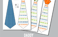 Daddy Ties A Fathers Day Printable Card