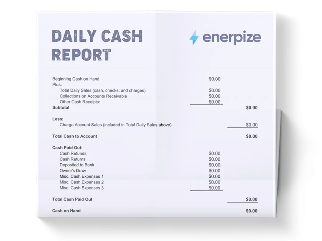 Daily Cash Report