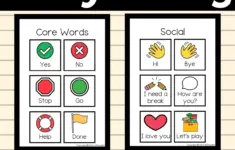 Daily Living Communication Cards For Aba Portable Aac Boards And Autism Visuals