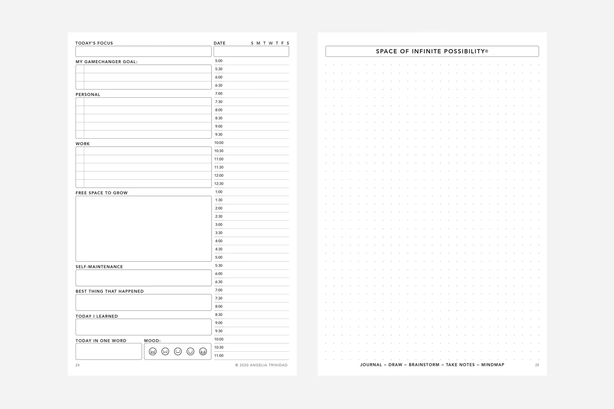 Daily Planner Pdf Daily Planner Pdf
