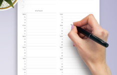 Daily Schedule 15 Min