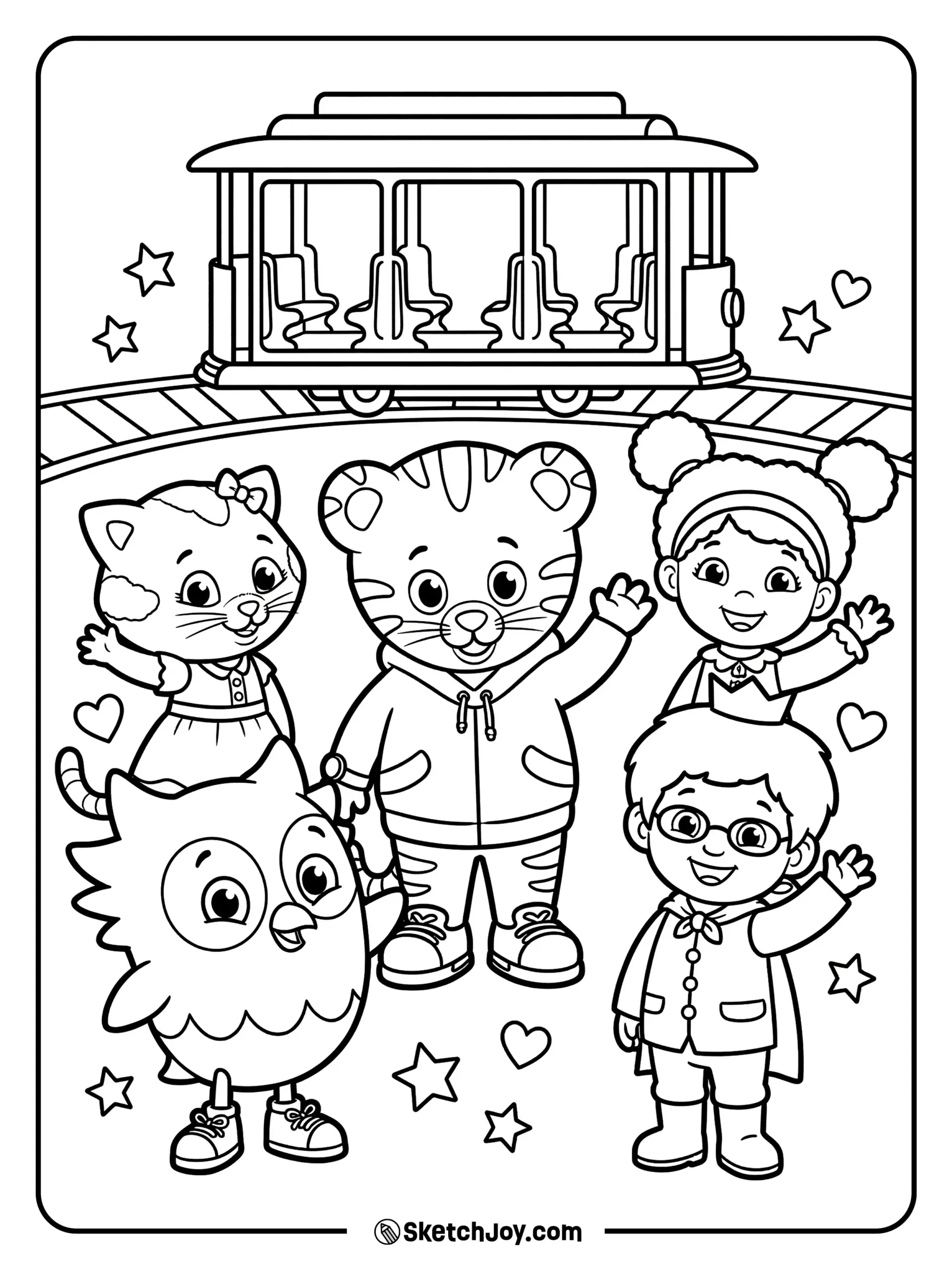 Daniel Tiger Coloring Pages