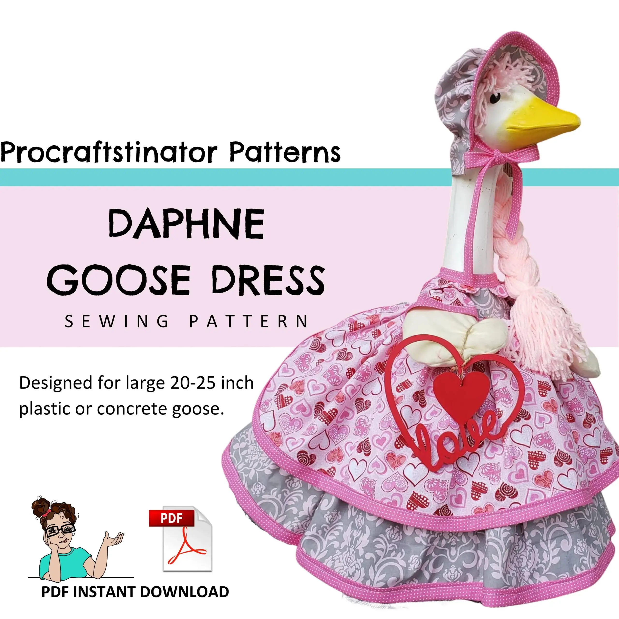 Daphne Goose Dress Sewing Pattern Yard