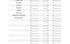 Dave Ramsey Budget Forms Template Download